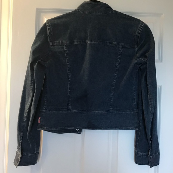 Jean jacket with floral embroidery - Picture 3 of 3